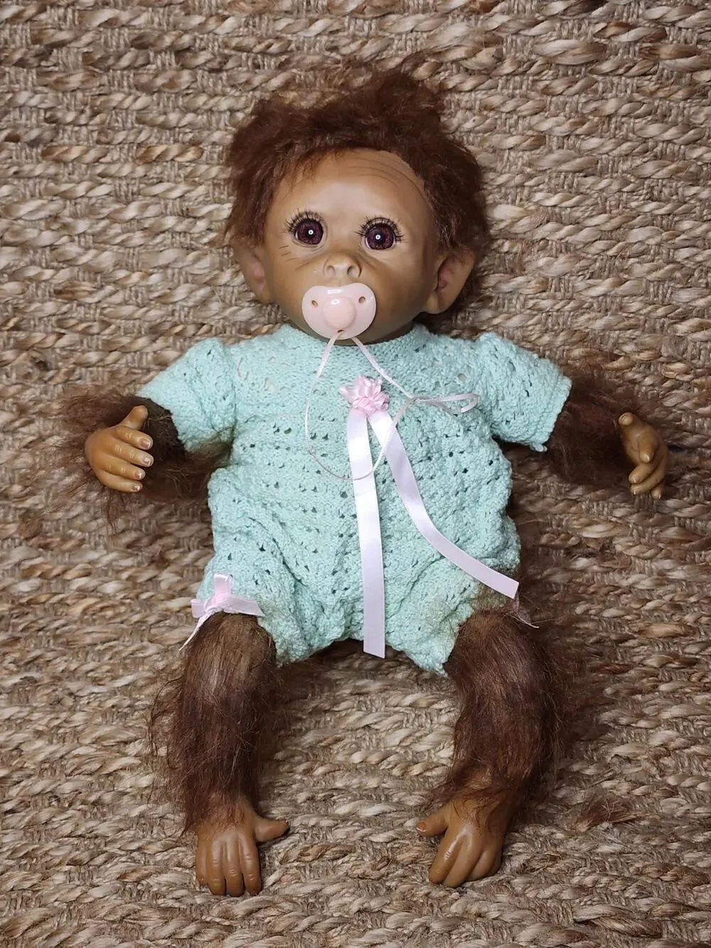 The Ashton-Drake Galleries So Truly Real Baby Monkey Doll Clementine 14